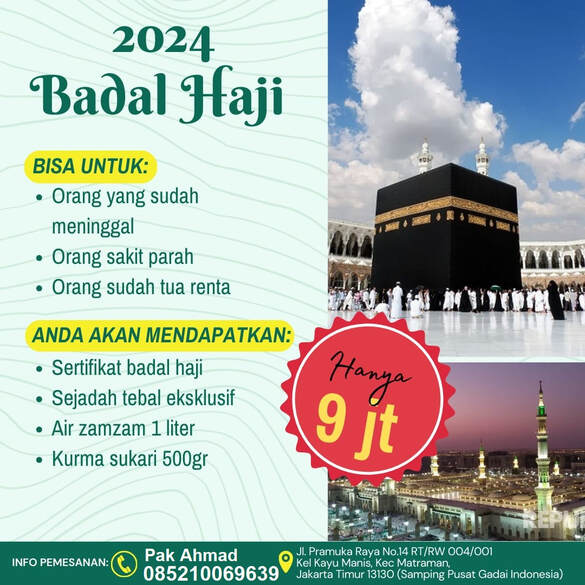 Biaya Badal Haji 2024 Terpercaya